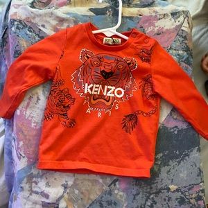 Kenzo kid orange shirt 2t